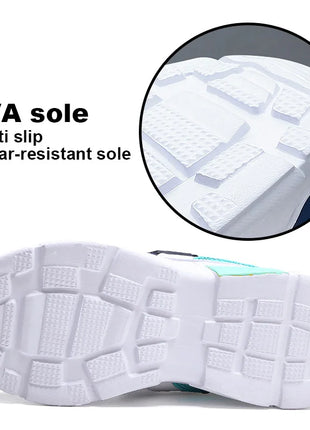 Kids' Trainers Casual Sport Shoes for Boys Girls School Running Shoes Breathable Summer Mesh Kids Hook and Loop