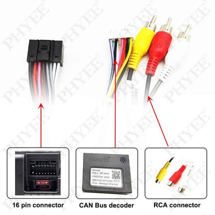 Adattatore per cablaggio Radio CAN Bus Decoder Box spina a 16 Pin a 12Pin convertitore per cavo a 32Pin per Jeep Renegade Compass Commander