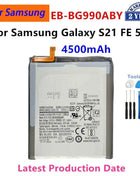 Brand New Replacement Battery EB-BG988ABY EB-BG980ABY EB-BG985ABY BG990ABY For Samsung Galaxy S20/S20+/S20 Ultra/S21 FE