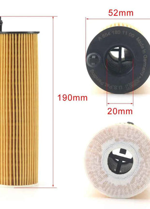 2PCS A6541801100 6541801100 Engine Oil Filter For G-Class GLC GLE GLS MARCO POLO 6541801100