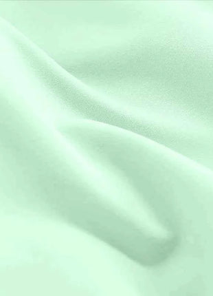 Abito da sera su misura bianco con spalle scoperte, a maniche lunghe, in organza, lunghezza al pavimento, linea ad A, modello 2026