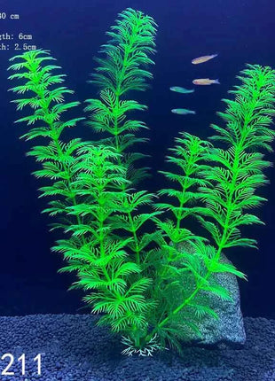 Artificial Aquarium Decor Plants Water Weeds Ornament Aquatic Fish Tank Simulation Grass Flower Decoration Accessories