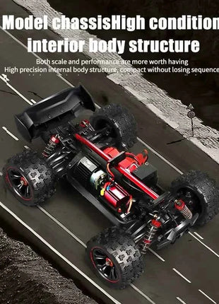 1:16 85KM/H Or 50KM/H 4WD RC Car With LED Remote Control Cars High Speed Drift Monster 4x4 Truck for Kids vs Wltoys 124017 Toys