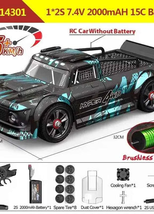 Hyper Go MJX 14303 14302 14301 1/14 4WD RC Car 65km/h Brushless 2.4G Remote Control Car Off-road High Speed RC Cars Truck Toy