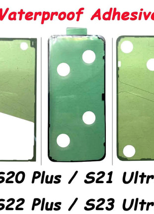 Adesivo adesivo Custodia posteriore Copribatteria Nastro impermeabile per Samsung S20 S21 FE S23 S22 Plus Ultra S23Ultra S21 Plus