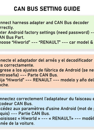 CAN Bus Decoder 12Pin 24Pin 8Pin for Renault Clio 4 Duster Captur Zoe, SWC Display Retention, P&P 16Pin Android Adapter