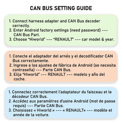 Decoder CAN Bus 12Pin 24Pin 8Pin per Renault Clio 4 Duster Captur Zoe, Mantenimento Display SWC, Adattatore Android P&P 16Pin