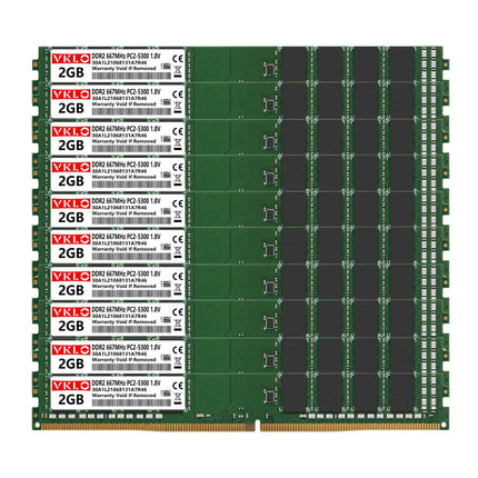 DDR2 2GB Desktop Memory Ram 533 667 800Mhz PC2 5300 6400 1.8V 240Pin 2RX8 16Chips CL6 Non-ECC Unbuffered DIMM Memories Ram