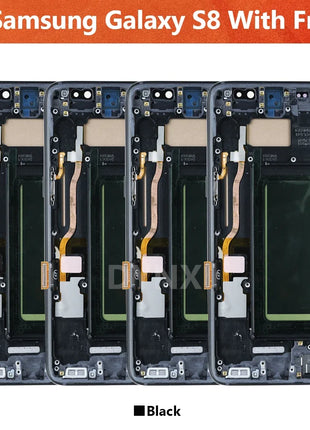 Nuovo S8 LCD di Ricambio Per Samsung Galaxy S8 G950 G950F Display LCD Touch Screen Digitizer Assembly Con Telaio