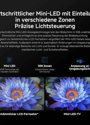 XIAOMI S MINI 55 144Hz QD-Mini LED Dolby Vision® IQ, Dolby Atmos® Google TV