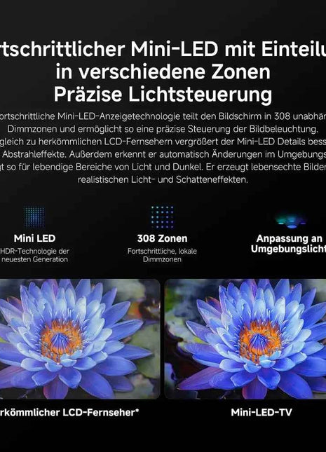 XIAOMI S MINI 55 144Hz QD-Mini LED Dolby Vision® IQ, Dolby Atmos® Google TV