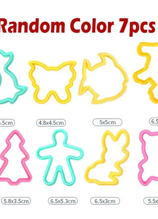 Creative 3D Playdough Mold Clay Modeling Accessories DIY Dough Play Noodle Tool Kit Plastic Knife Mold Educational Toy For Kids
