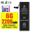 High Capacity Battery For iPhone 4 4S 5 5S 5C SE 2020 6 6S 7 8 SE2 Plus X XR XS 11 Pro Max Mobile Phone Pack New 0 Cycle Seal