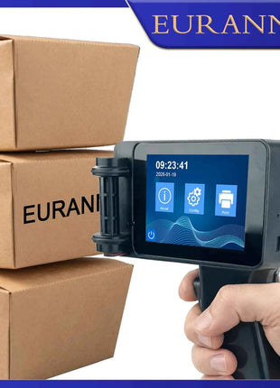 EURANNIT E14 Portable Handheld Inkjet Printer Non-encrypted Mini Printer Text QR Barcode Image Logo Date Coding Machine