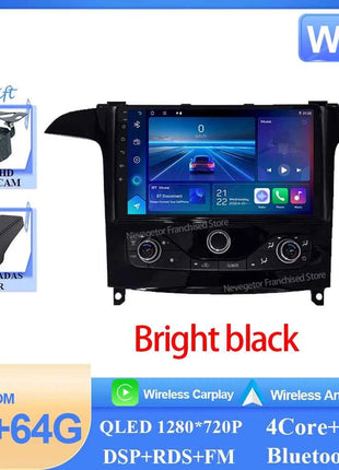 Car Radio Carplay Android 16 For Ford S Max S-MAX 2006-2015 For Ford Galaxy 2014 Bright black Auto Stereo Multimedia Player DPS
