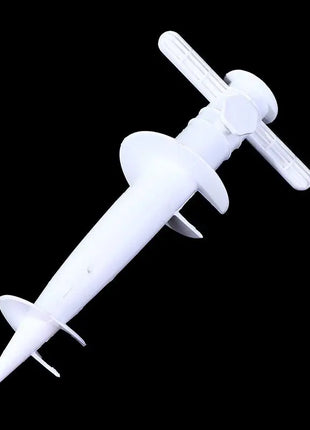 Base per ombrellone regolabile in plastica Sun Beach Patio Sabbia Supporto per ancoraggio a terra Spike Auger Supporto per accessori da giardino Strumento di fissaggio