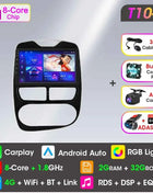 Srnubi 2 Din Android Carplay Car Radio for Renault Clio 4 2012 - 2019 Multimedia Player 2Din GPS Stereo 4G WIFI DVD Head Unit