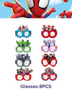 8Pcs Glasses / 10 pollici
