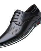 Fashion Black Dress Shoes Mens Business Leather Oxford Social Luxury Shoes Prom Casual Footwear big size 48 49 50 51 52 53