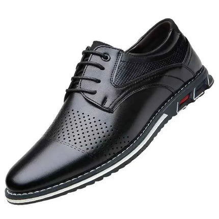 Fashion Black Dress Shoes Mens Business Leather Oxford Social Luxury Shoes Prom Casual Footwear big size 48 49 50 51 52 53