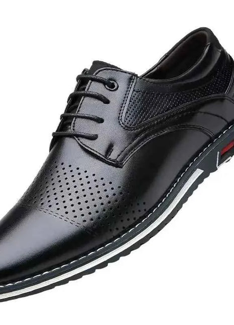 Fashion Black Dress Shoes Mens Business Leather Oxford Social Luxury Shoes Prom Casual Footwear big size 48 49 50 51 52 53