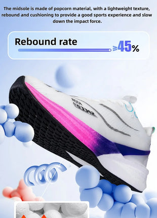 2025 Scarpe da corsa professionali per maratona in carbonio da uomo e da donna Scarpe sportive con supporto stabile ultraleggero per assorbimento degli urti