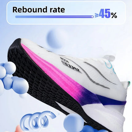 2025 Scarpe da corsa professionali per maratona in carbonio da uomo e da donna Scarpe sportive con supporto stabile ultraleggero per assorbimento degli urti