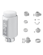 GIRIER TRV ZigBee Valvola termostatica per radiatore Tuya Termostato per radiatore intelligente Regolatore di temperatura programmabile Funziona con Alexa