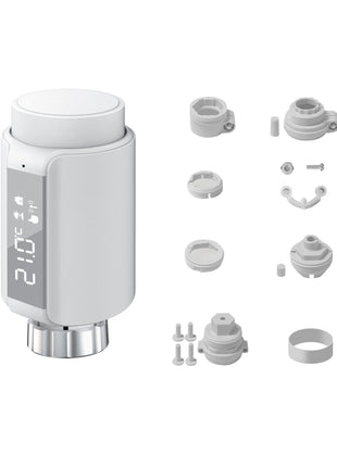 GIRIER TRV ZigBee Valvola termostatica per radiatore Tuya Termostato per radiatore intelligente Regolatore di temperatura programmabile Funziona con Alexa