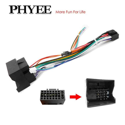 Cablaggio Quadlock Spina a 16 pin a connettore Quad Lock Adattatore cavo autoradio per Golf Mk5 Mk6 Jetta 6 Octavia Mk1 Mk2