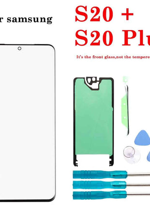 1Set Nuovo Display LCD Frontale In Vetro Esterno Touch Screen Esterno Pannello Obiettivo Per Samsung Galaxy S8 S9 S10 S20 Nota 8 9 10 Plus Ultra