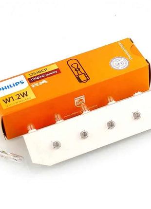 Philips Car Gauge Light T5 Halogen Panel Bulb 12V 1.2W W1.2W Instrument Lamp Lights