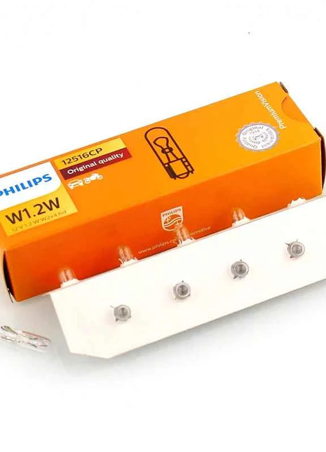 Philips Car Gauge Light T5 Halogen Panel Bulb 12V 1.2W W1.2W Instrument Lamp Lights