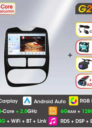 Srnubi 2 Din Android Carplay Car Radio for Renault Clio 4 2012 - 2019 Multimedia Player 2Din GPS Stereo 4G WIFI DVD Head Unit