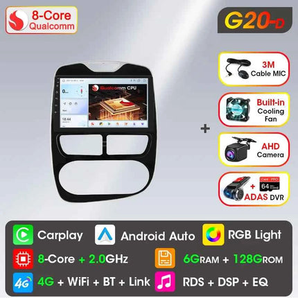 Srnubi 2 Din Android Carplay Car Radio for Renault Clio 4 2012 - 2019 Multimedia Player 2Din GPS Stereo 4G WIFI DVD Head Unit