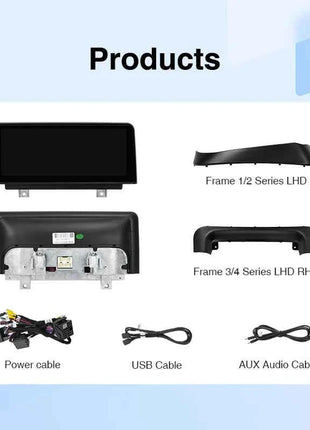 Ainavi Car Radio For BMW 1 2 3 4 Series F20 F21 F22 F30 F31 F33 F34 F36 NBT Wireless Carplay Android Auto Car Multimedia Player