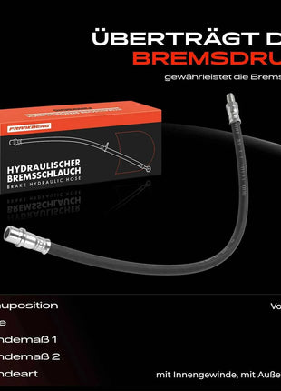 Tubo freno Frankberg 1x per asse anteriore sinistro o destro per Mercedes-Benz Classe A, Classe B, Vario, Tipper 1996-2013 PHB572