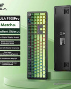 AULA F108 PRO Mechanical Keyboard Custom 100% Layout RGB Backlight Wireless Bluetooth Hifi Switch Gaming Keyboard