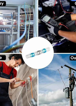 Waterproof Solder Seal Heat Shrink Tube Sleeves Electrical Wire Connector Butt Splice Terminals Heat Shrinkage Cable Connectors