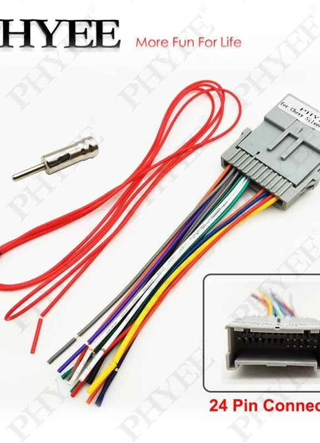 Auto Stereo Radio Cablaggio Adattatore 24 Spille per Chevy Silverado Chevrolet Malibu Impala GMC Envoy Sierra Buick Pontiac Hummer