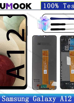 Nuovo testato per Samsung Galaxy A12 LCD A125F SM-A125F A125 Display Touch Screen Digitizer per la sostituzione dello schermo Samsung A12
