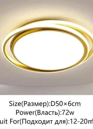 AuroraRealm Illuminazione Lampada da soffitto a LED Oro nero Soggiorno Luce Decorazioni per la casa moderne Camera da letto per bambini Sala da pranzo Lampadario a soffitto