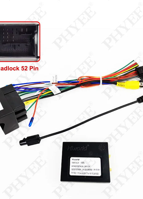 Adattatore per cablaggio radio, decodificatore CAN Bus, cavo Android per auto a 16 pin, per VW Golf, Jetta, Polo, Passat, T-Roc, Octavia, Leon