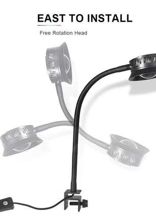 30W Aquarium LED Reef Light Dimmable Lighting Marine LED Fish Tank Light Can Timing Saltwater Light Aquarium LPS SPS Lighting