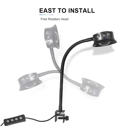 30W Aquarium LED Reef Light Dimmable Lighting Marine LED Fish Tank Light Can Timing Saltwater Light Aquarium LPS SPS Lighting