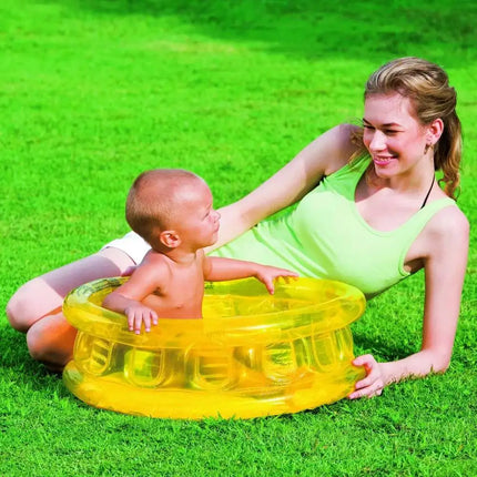 Piscina gonfiabile per bambini Bestway D25"xH10"/64cmxH25cm con 3 camere d'aria/piscina per neonati con fondo gonfiabile/piscina per neonati