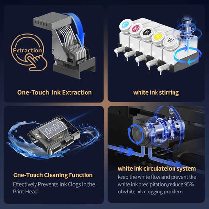 Colorsun A3 DTF Printer For Epson XP600 Impresora A3 DTF Printer With Oven A3 DTF Printing Machine For T-shirt Hoodies Fabric
