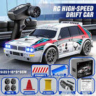 2025 New 4WD RC Car 1:24 Scale Four-wheel Drive Drift With Two Speed Settings 20 km/h LED Light Children Toys Rechargeable SG204