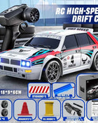 2025 New 4WD RC Car 1:24 Scale Four-wheel Drive Drift With Two Speed Settings 20 km/h LED Light Children Toys Rechargeable SG204