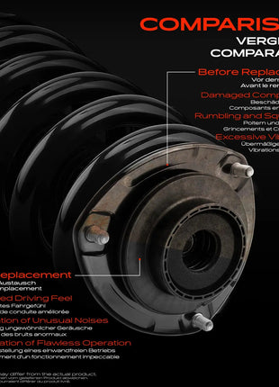 Supporto ammortizzatore Frankberg 2x Dome per Audi A4 8K A5 8T3 8F7 Q5 8RB 8K0513353D 8K0513353F V102695 8K0513353E K160284
